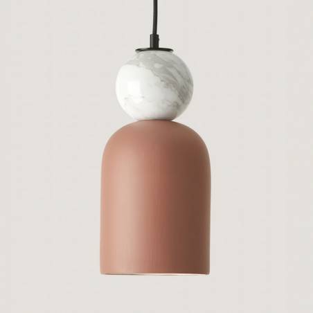 AROMAS Bell E27 marble pendant lamp
