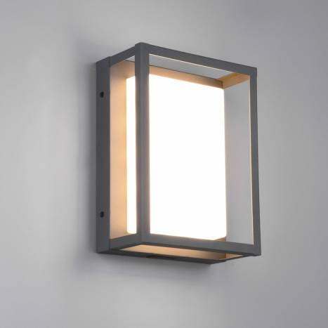 Aplique de pared Witham LED CCT IP54 detalle Trio