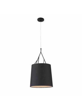 FARO Tree pendant lamp 1L steel and fabric