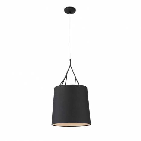 FARO Tree pendant lamp 1L steel and fabric