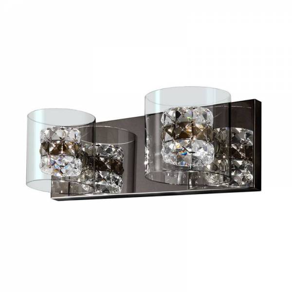 Aplique de pared Flash 2L G9 cristal - Schuller