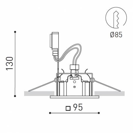 ARKOSLIGHT Win GU10 recessed light white