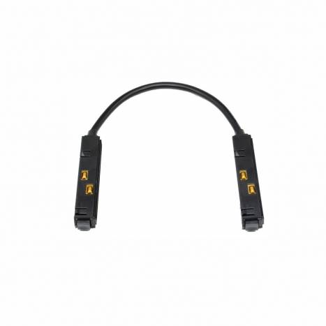 Unión carril magnético superficie 48v negro detalle Beneito Faure