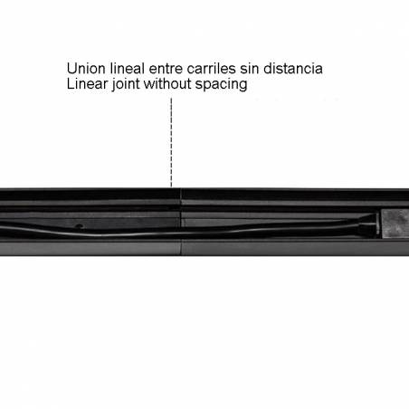 BENEITO FAURE Linear union surface magnetic rail 48v black