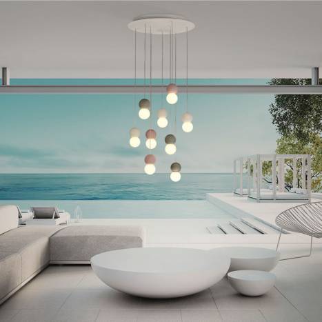 MANTRA Galaxia 9L E27 LED pendant lamp
