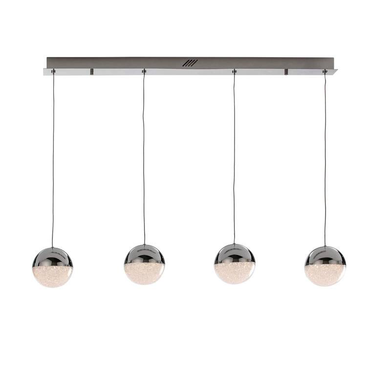SCHULLER Sphere lineal ceiling lamp 4l chrome SCHULLER Sphere lineal ceiling lamp 4l chrome