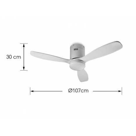 SCHULLER Siroco Mini LED DC white ceiling fan info