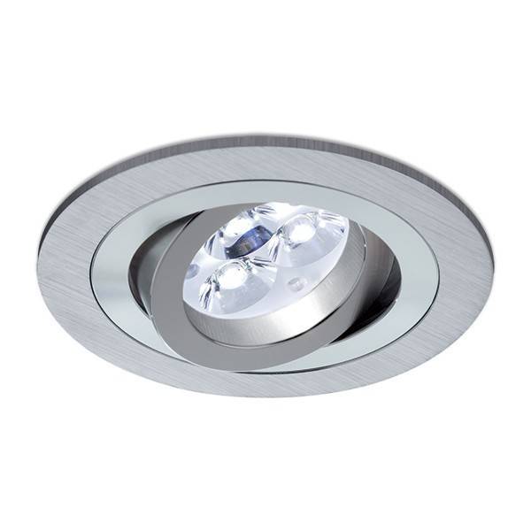 Foco empotrable LED 8w Sharp circular aluminio basculante