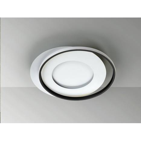 Plafón de techo Limbos LED 40w negro detalle - Schuller 1