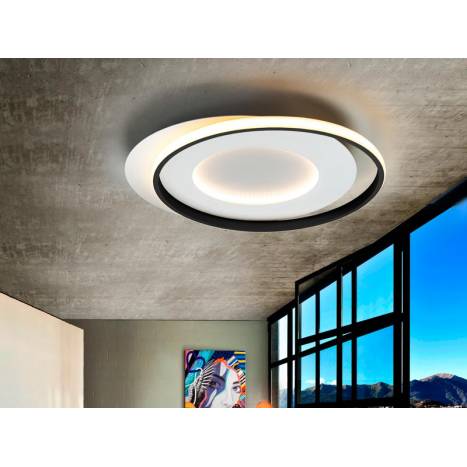 SCHULLER Limbos LED 40w black ceiling lamp detail