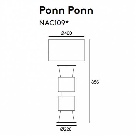 Lámpara de mesa Ponn Ponn - Aromas