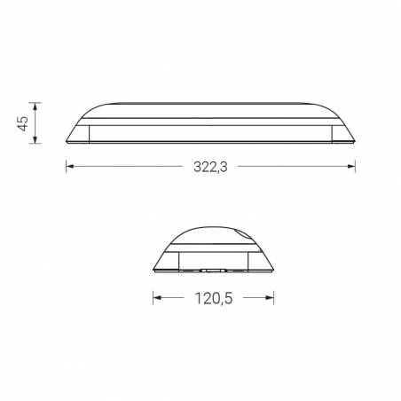 NORMALUX LED D-100L emergency light 110lm no permanent