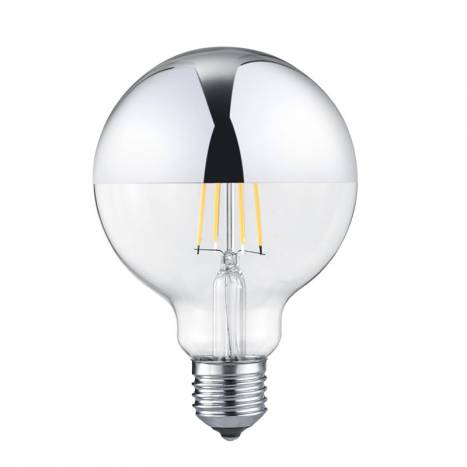 AROMAS Globe G125 LED E27 bulb 6w chrome