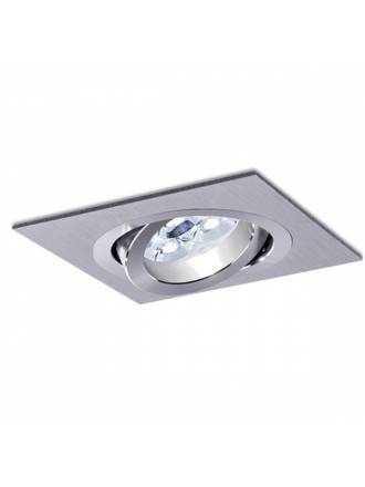 Square recessed light LED 8w aluminium