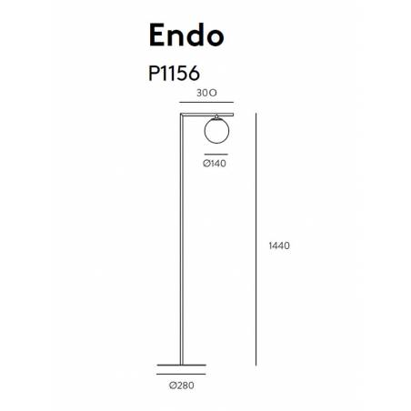 Lámpara de pie Endo 1L G9 - Aromas
