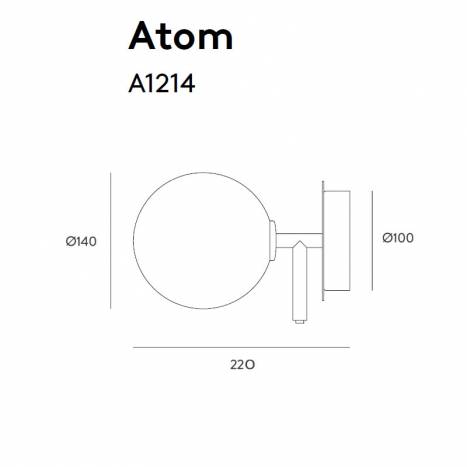 Aplique de pared Atom 1L G9 - Aromas