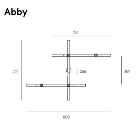 Aplique de pared Abby 4L E27 - Aromas