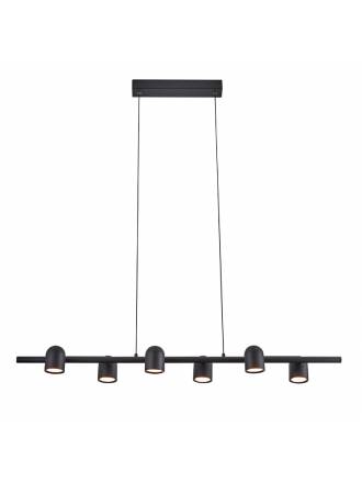 MANTRA IOS LED 6L GU10 black pendant lamp