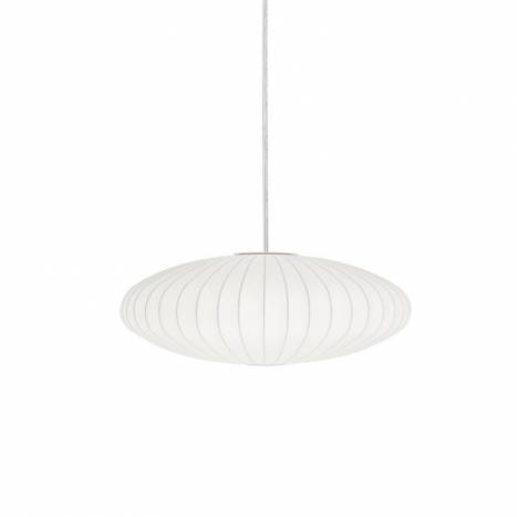 INESLAM Oval 1L E27 35cm white pendant lamp