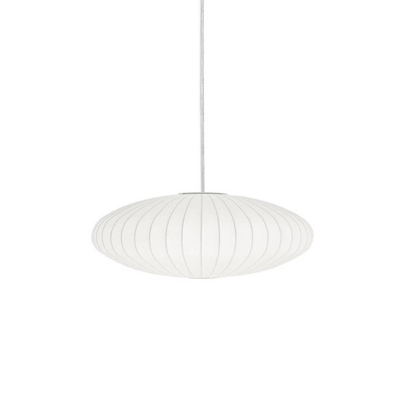 Lámpara colgante Oval 1L E27 35cm blanco - Ineslam Lámpara colgante Oval 1L E27 35cm blanco - Ineslam