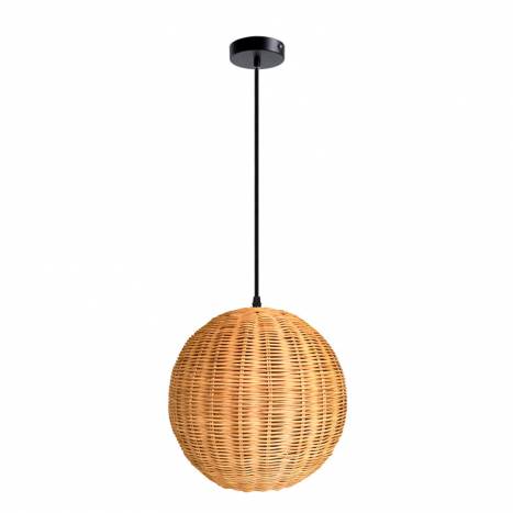 INESLAM Dalia 1L E27 wicker pendant lamp