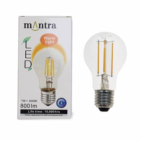 MANTRA LED E27 bulb 7w 800lm vintage detail