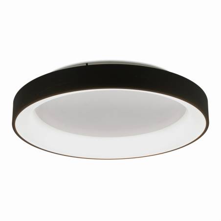 Plafón de techo Niseko LED circular negro - Mantra