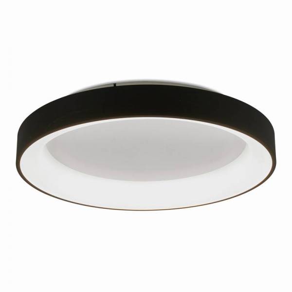 Plafón de techo Niseko LED circular negro - Mantra