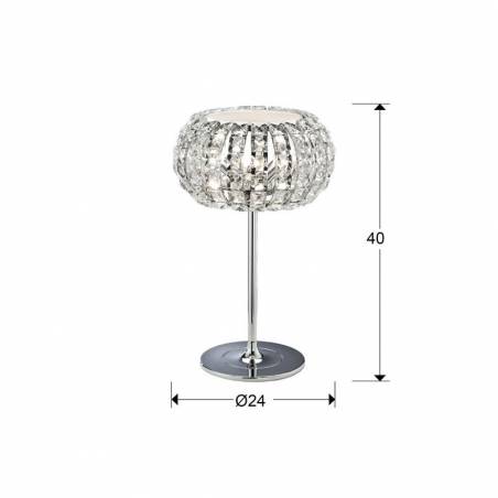 Lámpara de mesa Diamond 24cm cristal - Schuller