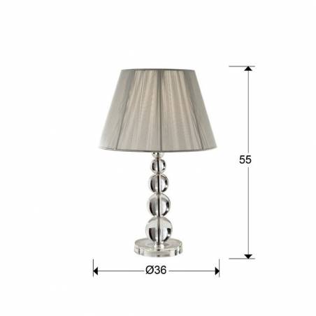 Schuller Mercury table lamp large 1 light transparent