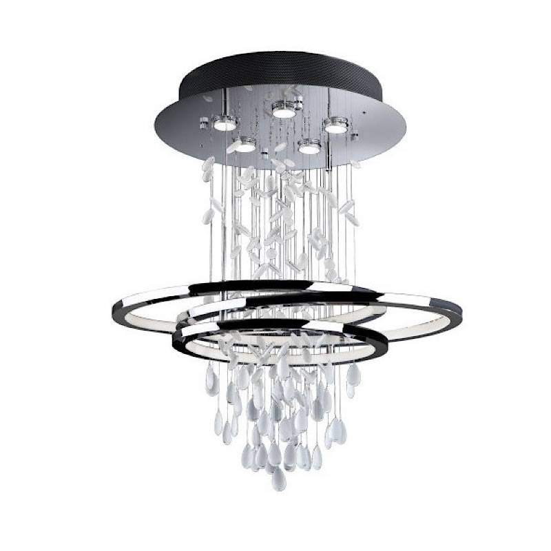 Lámpara de techo Bruma LED 68+35w cromo - Schuller Lámpara de techo Bruma LED 68+35w cromo - Schuller