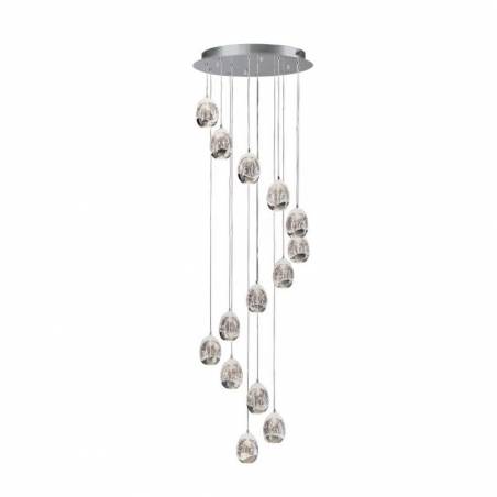 Lámpara colgante Rocio LED 14L Smart Wifi cromo - Schuller