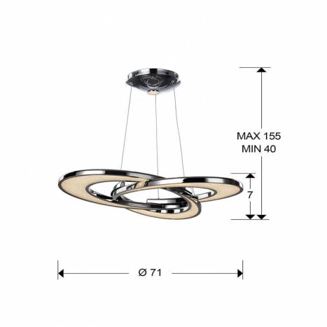 Lámpara colgante Anisia LED - Schuller