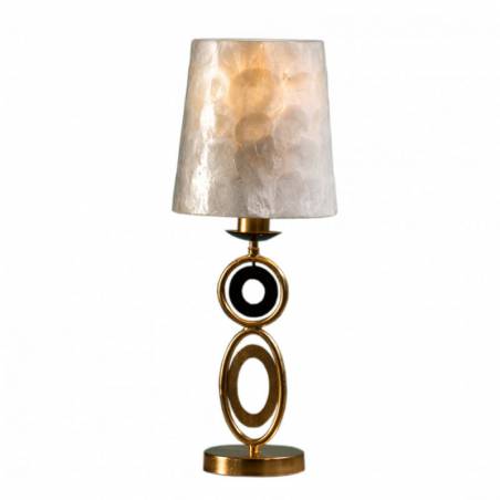 Lámpara de mesa Eden 1L E27 pan de oro - Schuller