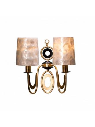 SCHULLER Eden wall lamp 2L E27 gold leaf