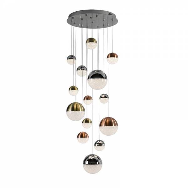 SCHULLER Sphere ceiling lamp 14l App dimmable colors