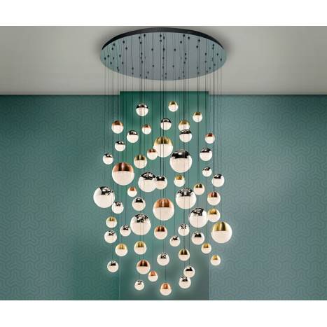 Lámpara colgante Sphere LED 55L LED App regulable - Schuller