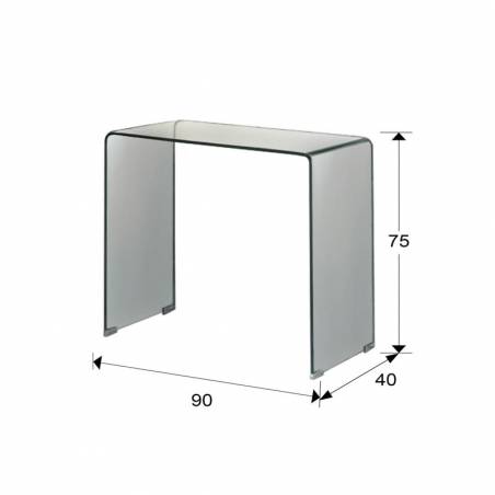 Consola Glass transparente - Schuller