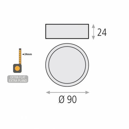 ACB Kore extraflat LED surface downlight