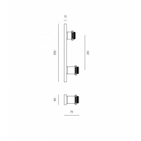 AROMAS Abby 2L E27 wall lamp