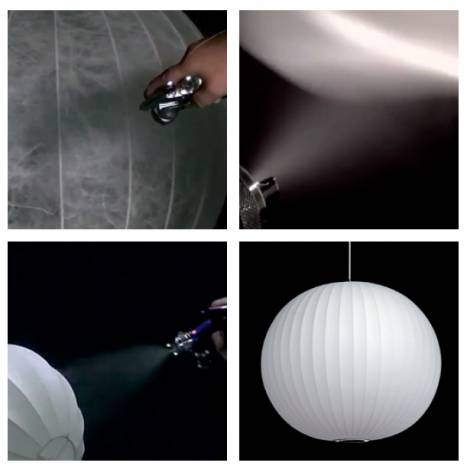 Lámpara colgante Manhatan 3L E27 blanco fabricación - Ineslam 1