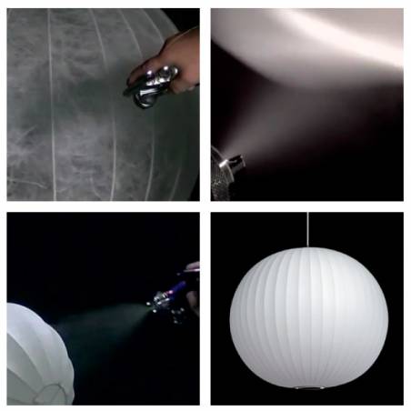 Lámpara colgante Manhatan 3L E27 blanco fabricación - Ineslam 1