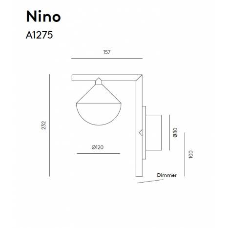 AROMAS Nino LED wall lamp dimmable