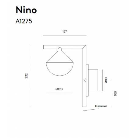 Aplique de pared Nino LED Dimmable - Aromas