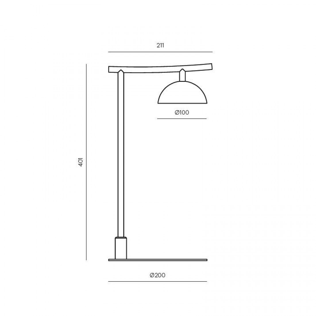 Lámpara de mesa Tana LED 4w dimmable negro - Aromas