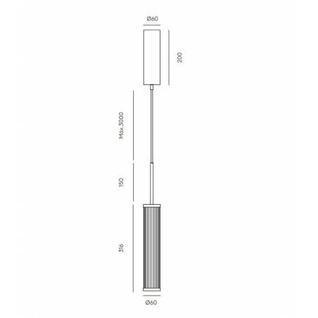 Lámpara colgante Ison LED - Aromas