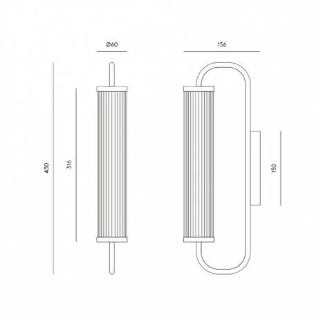 Aplique de pared Ison LED - Aromas