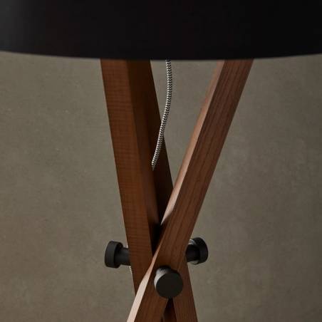 Lámpara de pie Cot E27 madera - Aromas