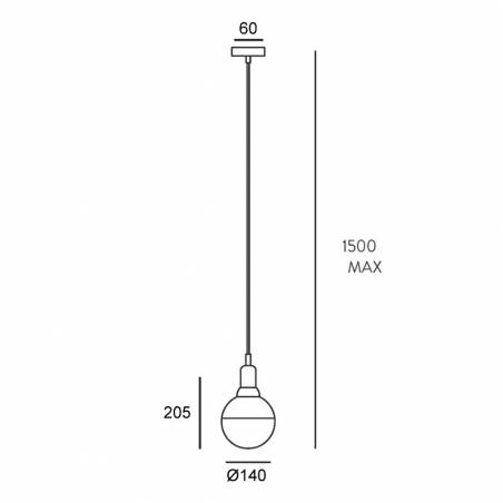 AROMAS Helmet E27 pendant lamp