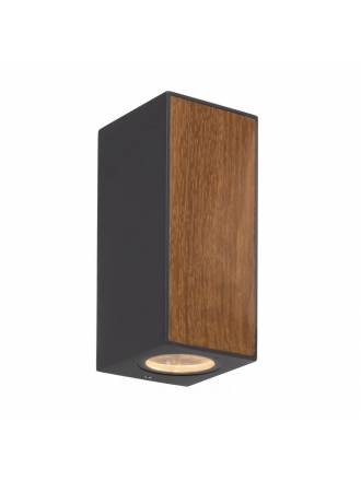 MANTRA Beret 2L GU10 IP65 wall lamp wood